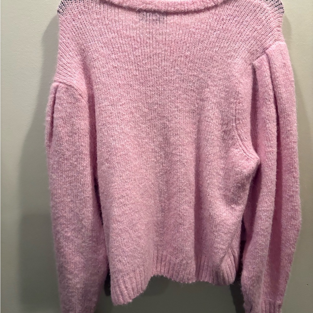 CeCe Pink 3D Floral XL Sweater - Picture 6 of 6